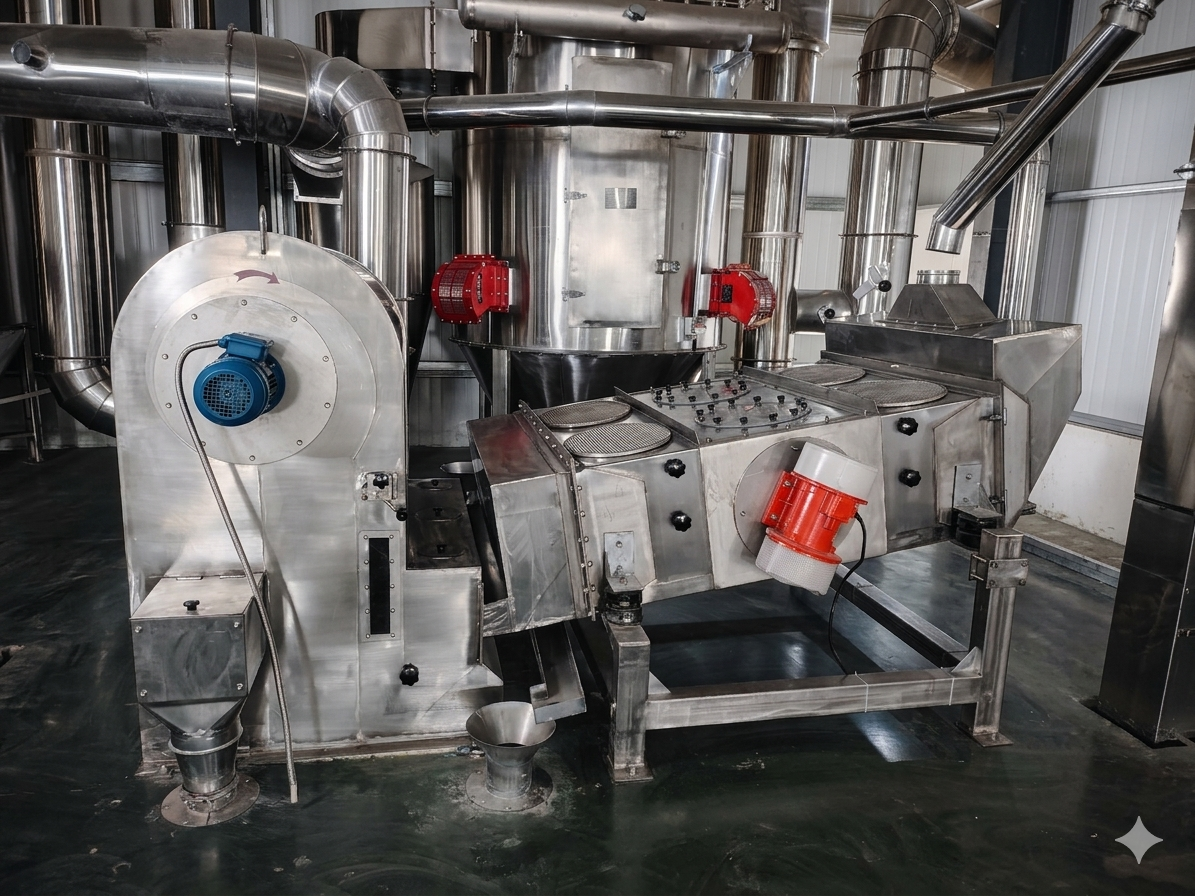 New grinding equipment at Yuminaga processing facility